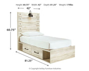 Signature Design by Ashley Cambeck youth bedroom set with bed, dresser, and matching furniture in a modern style.