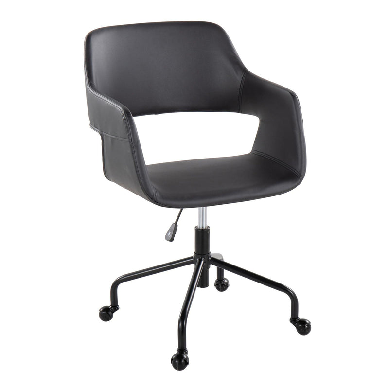 Lumi Source Margarite contemporary adjustable office desk chair with padded seat and backrest in a modern design.