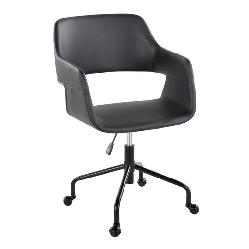 Lumi Source Margarite contemporary adjustable office desk chair with padded seat and backrest in a modern design.