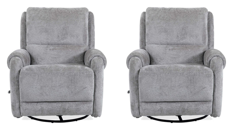 Gentry - Manual Swivel Glider Recliner - R&R Furniture Gallery (Fountain Valley, CA)