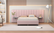 Upholstered Platform Bed With Big Headboard - R&R Furniture Gallery (Fountain Valley, CA)