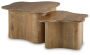 Abeford - Accent Cocktail Table (Set of 2) - Brown - R&R Furniture Gallery (Fountain Valley, CA)