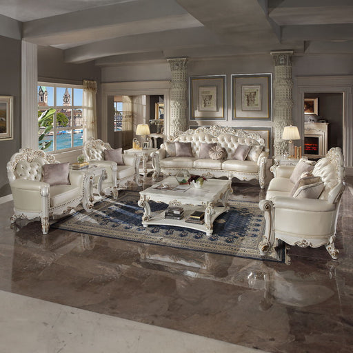 Vendome - 31" End Table - Antique Pearl - R&R Furniture Gallery (Fountain Valley, CA)