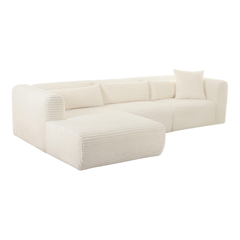 Tarra - Fluffy Oversized Corduroy Modular Sectional - R&R Furniture Gallery (Fountain Valley, CA)