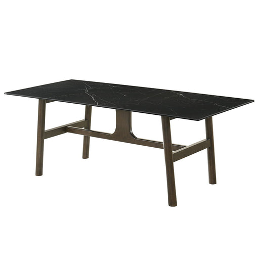 Destin - Dining Table - Sintered Stone & Walnut - R&R Furniture Gallery (Fountain Valley, CA)