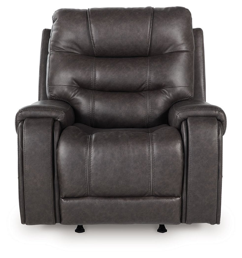Femley - Rocker Recliner - Smoke - R&R Furniture Gallery (Fountain Valley, CA)