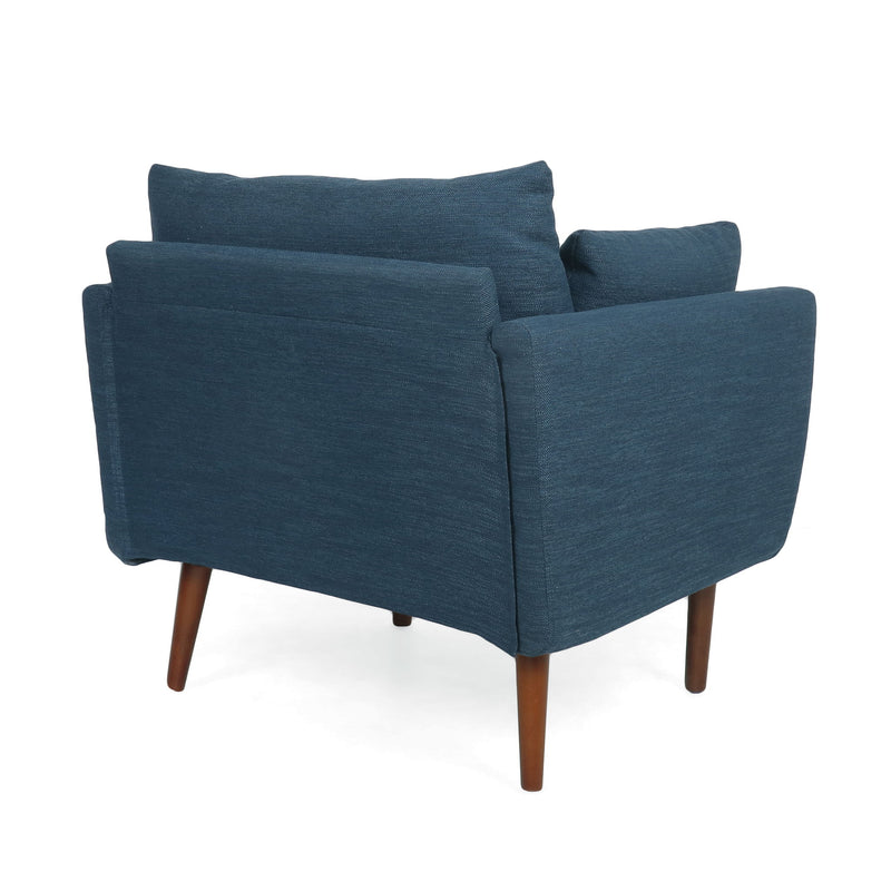 Luminate - Upholstered Fabric Club Chair With Tapered Legs And 2 Accent Pillows - R&R Furniture Gallery (Fountain Valley, CA)