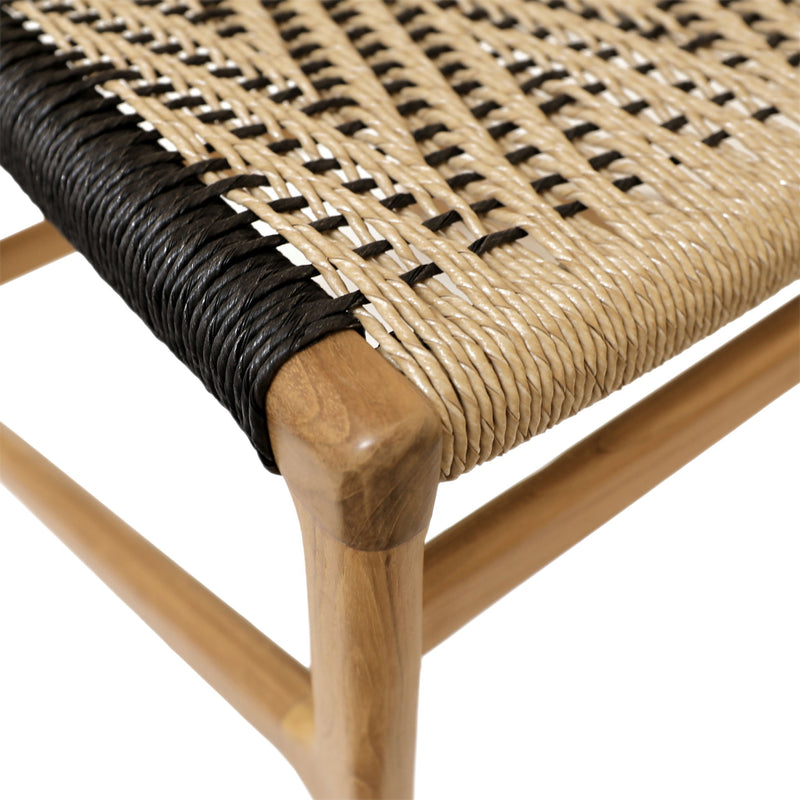 Lumen - Outdoor Dining Chair - Natural And Black