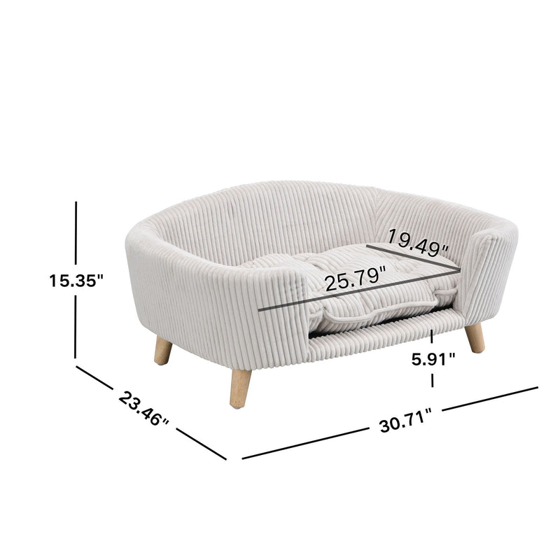 Elevated - Dog Bed Frame For Small Dog, Pet Couch Bed With Legs And Supportive Foam, Easy Assembly - R&R Furniture Gallery (Fountain Valley, CA)