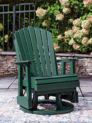 Shell Beach - Swivel Glider Chair - Green - R&R Furniture Gallery (Fountain Valley, CA)