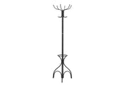 Coat Rack, Hall Tree, Free Standing, 12 Hooks, Entryway, 70"H, Umbrella Holder, Contemporary & Modern - R&R Furniture Gallery (Fountain Valley, CA)
