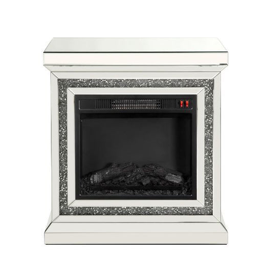 Noralie - 28" Fireplace - Mirrored & Faux Diamonds - R&R Furniture Gallery (Fountain Valley, CA)
