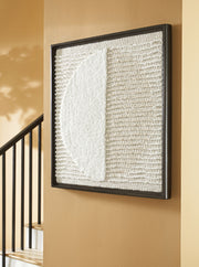 Bachard - Wall Decor - Tan / White - R&R Furniture Gallery (Fountain Valley, CA)