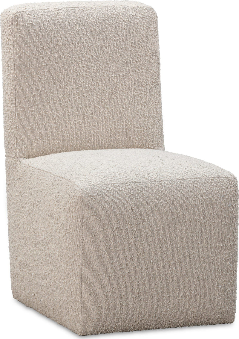 Liv Fully Upholstered Dining Chair in Brun Boucle