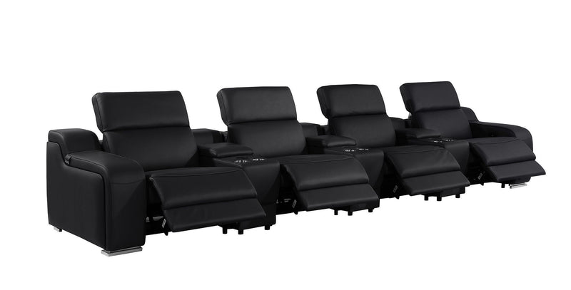 1116 - 7-Piece Modular Power Reclining Sofa In With 4 Power Recliners & Power Headrests