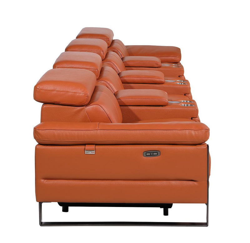 1246 - Modular Power Triple Reclining Triple Console Sofa With Power Reclining Headrests
