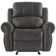 Wide Standard Manual Glider Recliner - R&R Furniture Gallery (Fountain Valley, CA)
