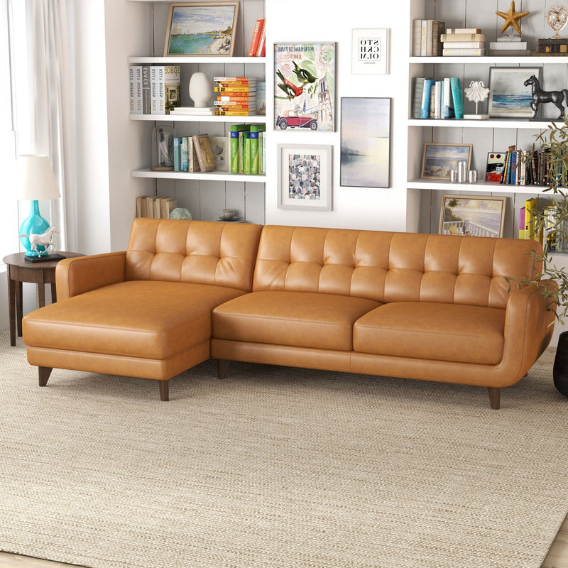 Allison - Mid-Century Modern Sectional Sofa Chaise - R&R Furniture Gallery (Fountain Valley, CA)