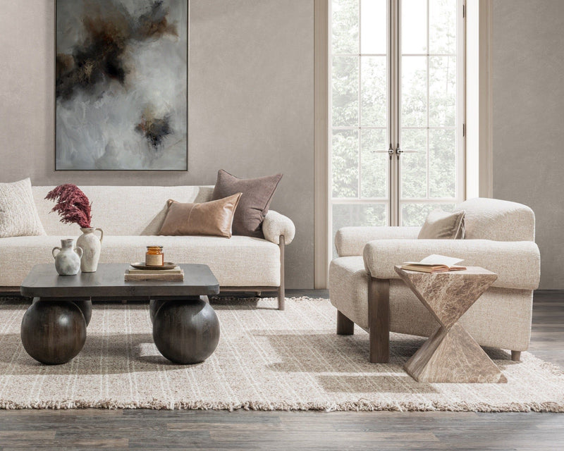 Malia - Accent Chair - Latte - R&R Furniture Gallery (Fountain Valley, CA)