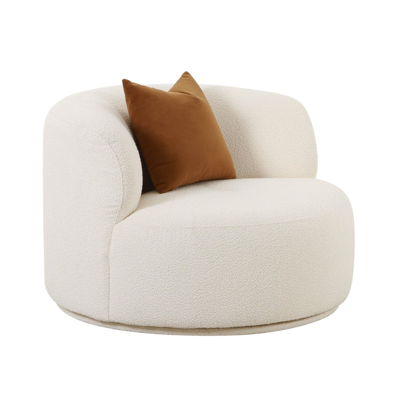 Fickle - Swivel Chair - Cream - R&R Furniture Gallery (Fountain Valley, CA)