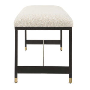 Halston - Upholstered Bench - White