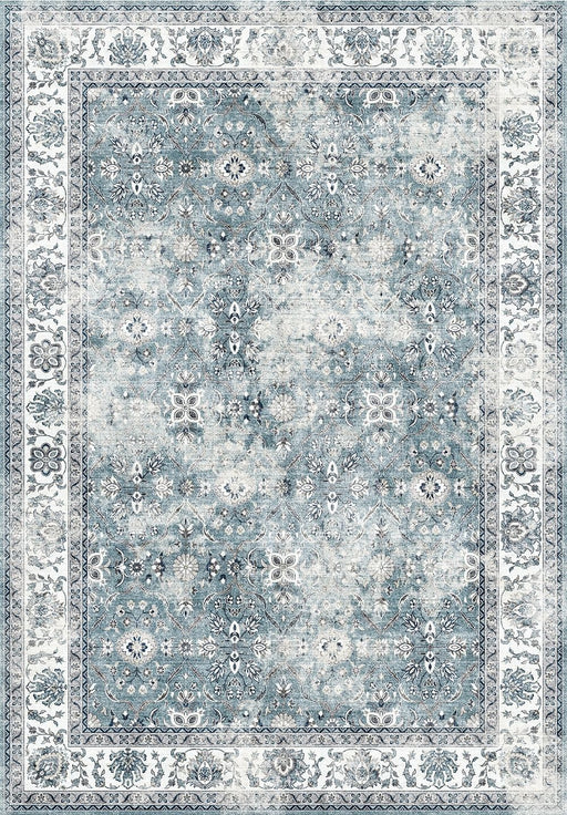 Toucan - 5' X 7' Washable Non - Slip Area Rug, Elegant Design - Silver - R&R Furniture Gallery (Fountain Valley, CA)