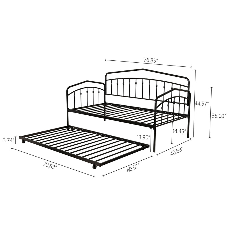Fox - Daybed With Twin Trundle - R&R Furniture Gallery (Fountain Valley, CA)