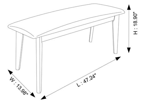Carlos - Upholstered Bench - R&R Furniture Gallery (Fountain Valley, CA)