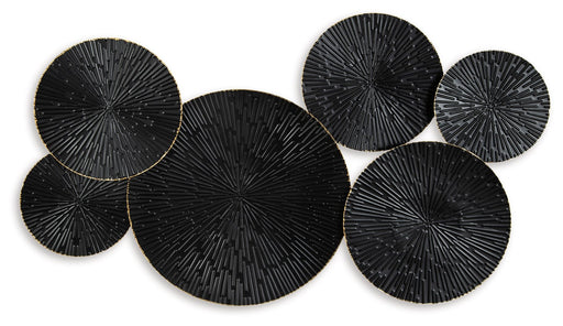 Rhetlen - Wall Decor - Black / Gold Finish - R&R Furniture Gallery (Fountain Valley, CA)