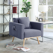 Easton - Fabric Chair With USB Charging Ports Pockets And Pillows - R&R Furniture Gallery (Fountain Valley, CA)