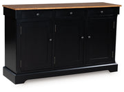 Wildenauer - Dining Room Buffet - Brown / Black - R&R Furniture Gallery (Fountain Valley, CA)