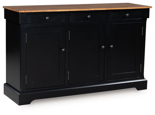 Wildenauer - Dining Room Buffet - Brown / Black - R&R Furniture Gallery (Fountain Valley, CA)