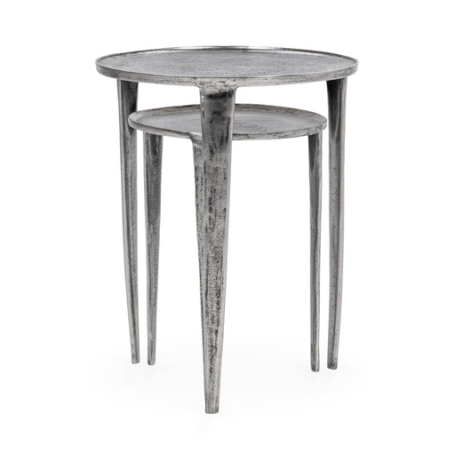 Elinor - Nesting Accent Tables (Set of 2) - Nickle - R&R Furniture Gallery (Fountain Valley, CA)