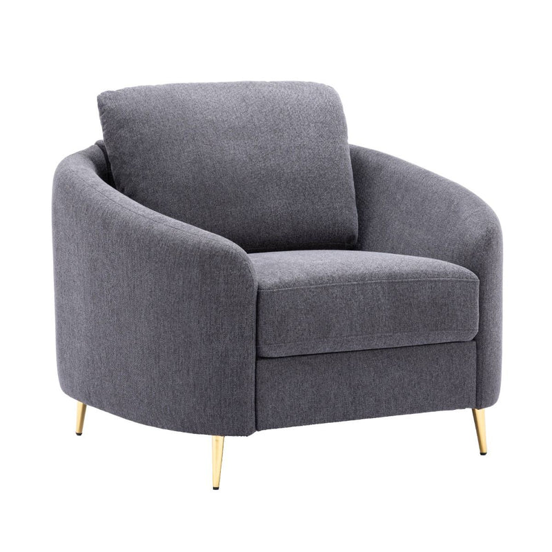 Yuina - Chair - Gray Linen - R&R Furniture Gallery (Fountain Valley, CA)