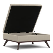 Owen - Multifunctional Square Coffee Table Storage Ottoman - R&R Furniture Gallery (Fountain Valley, CA)