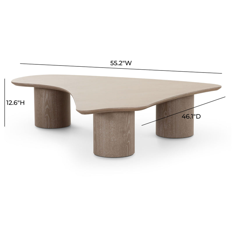 Rhema - Low Coffee Table - Washed Ash - R&R Furniture Gallery (Fountain Valley, CA)