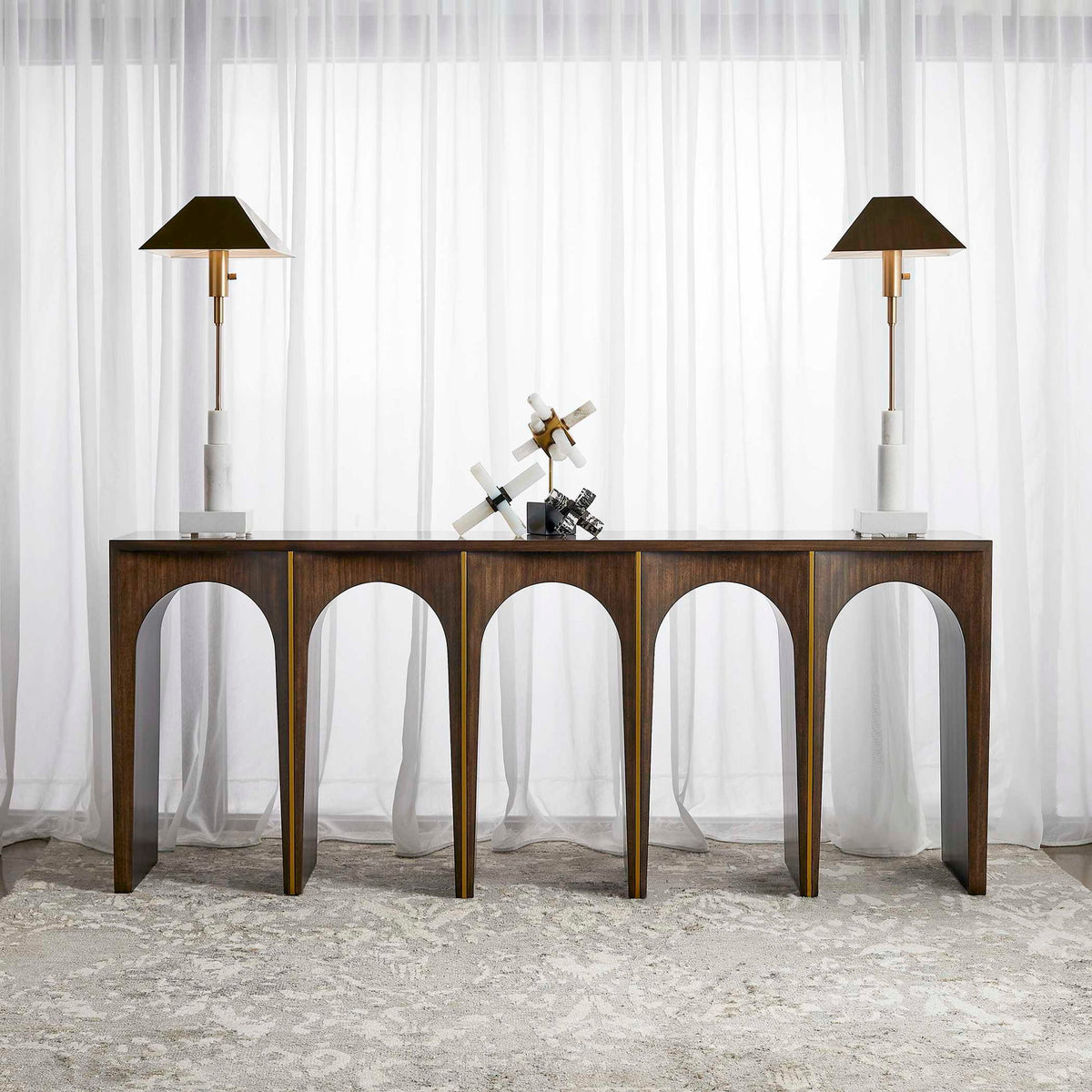 Coliseum - Console Table - Woodtone