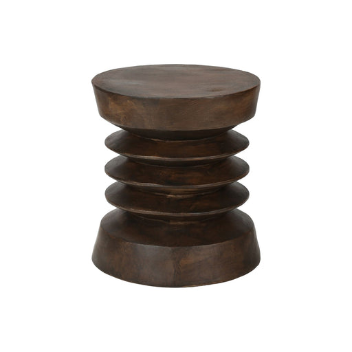 Contemporary round accent table by 8th Street with sleek design, suitable for indoor or outdoor use, featuring a modern finish.