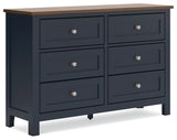 Landocken - Dresser - Brown / Blue - R&R Furniture Gallery (Fountain Valley, CA)