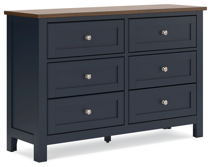Landocken - Dresser - Brown / Blue - R&R Furniture Gallery (Fountain Valley, CA)