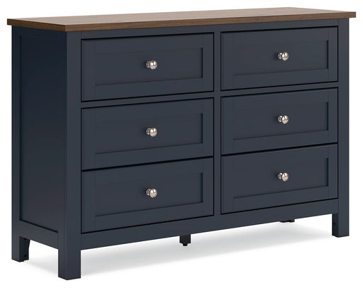 Landocken - Dresser - Brown / Blue - R&R Furniture Gallery (Fountain Valley, CA)