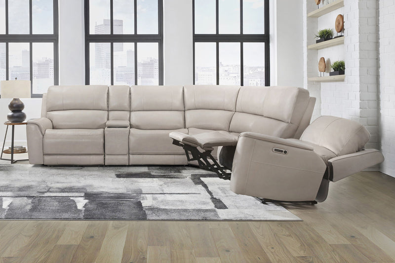 Easton - Power Reclining Sectional With Power Adjustable Headrests - R&R Furniture Gallery (Fountain Valley, CA)