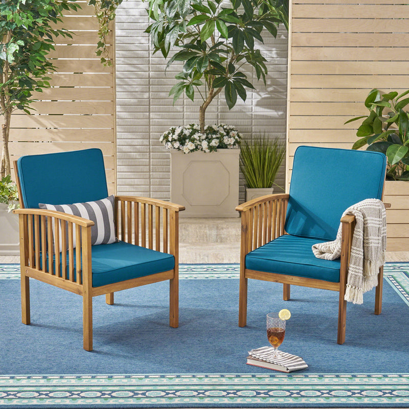 Casa - Acacia Club Chair Coastal Classic Outdoor Seating, Waterproof Fabric - R&R Furniture Gallery (Fountain Valley, CA)