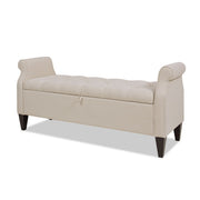 Jacqueline - Tufted Roll Arm Storage Bench - R&R Furniture Gallery (Fountain Valley, CA)