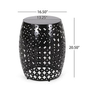 Modern Design, Metal End Table, Large - R&R Furniture Gallery (Fountain Valley, CA)