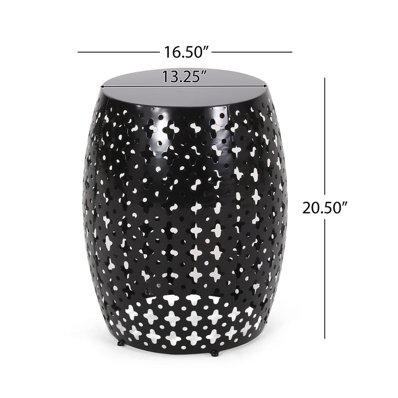 Modern Design, Metal End Table, Large - R&R Furniture Gallery (Fountain Valley, CA)