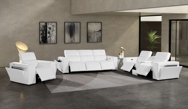 1224 - 7-Piece Modular Power Reclining Sofa, Loveseat & Chair Set In With 6 Power Recliners & Power Headrests