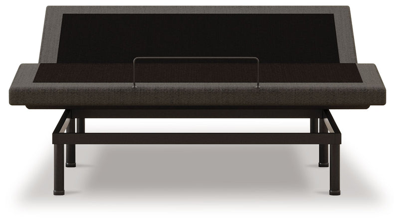 Nectar Comfort Premier Adjustable Base showing a modern black frame with remote control for customizable bed position.