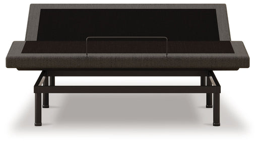 Nectar Comfort Premier Adjustable Base showing a modern black frame with remote control for customizable bed position.