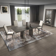 Venezia - Synthetic Leather Side Chair (Set of 2) - Gray - R&R Furniture Gallery (Fountain Valley, CA)